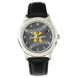minimal sports dark gray or ANY color baseball Watch