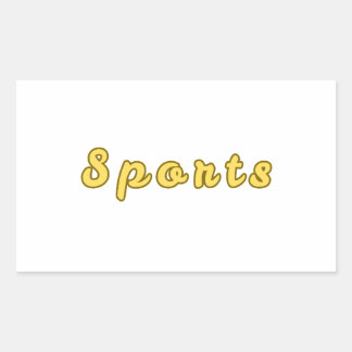 Minimal Sports Mode Rectangular Sticker