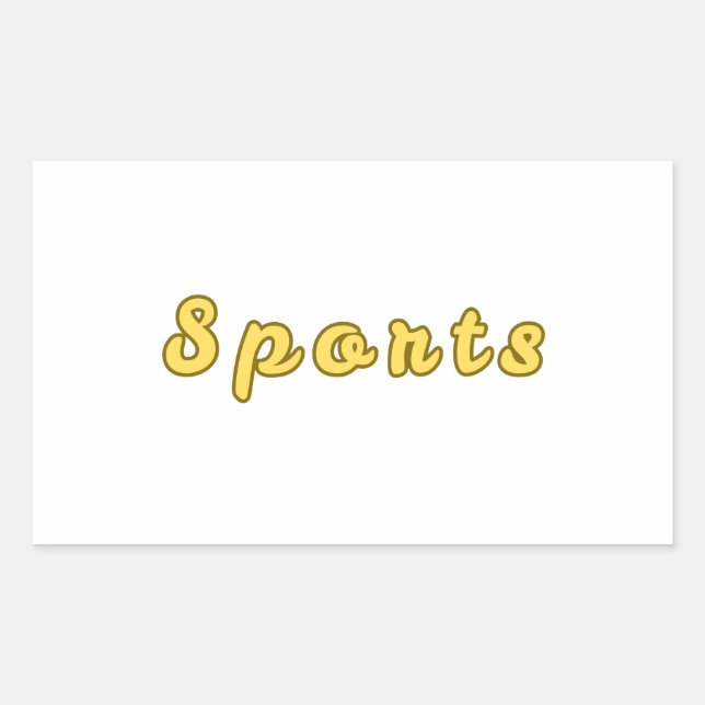 Minimal Sports Mode Rectangular Sticker (Front)