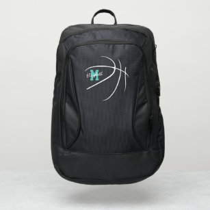 minimal sports monogrammed basketball port authority® backpack