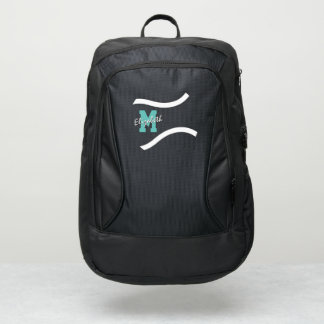 minimal sports monogrammed tennis port authority® backpack