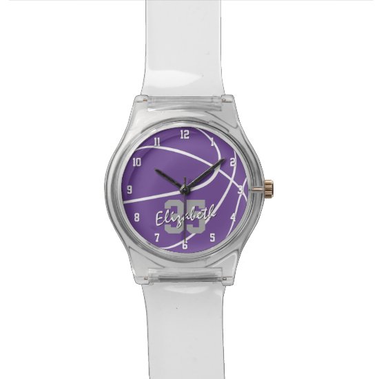 minimal sporty purple or ANY color basketball Watch