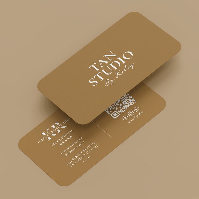 Minimal Spray Tan Artist Golden Tanning Specialist Business Card (Minimal Spray Tan Artist Golden Tanning Specialist Business Card
)
