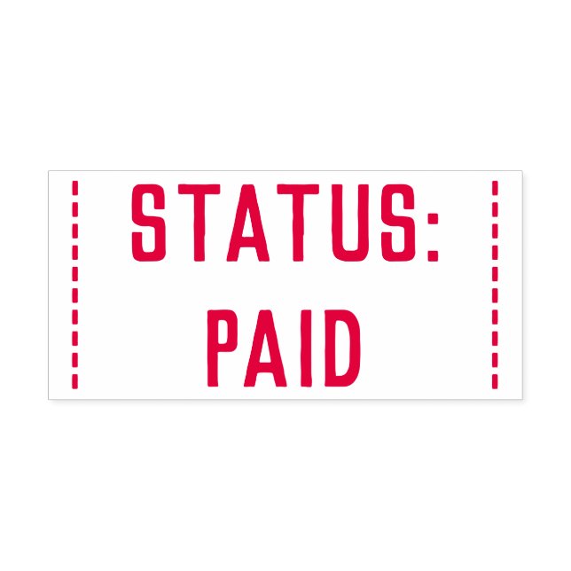 Minimal "STATUS: PAID" Rubber Stamp (Design)