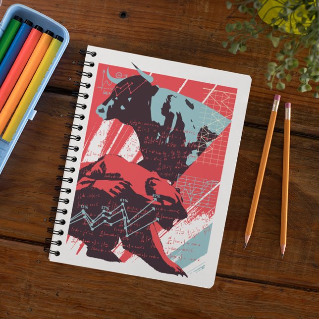 Minimal Stock Market Bull Bear Chart Notebook (Minimal Stock Market Bull Bear Chart Notebook)