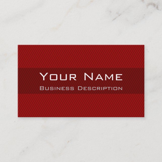 Minimal Stripes Business Card (Front)