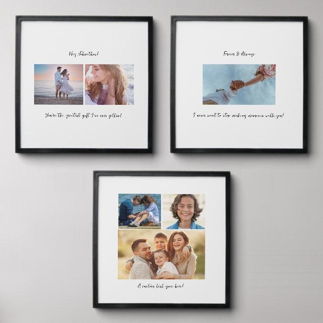 Minimal Style - Peel and Stick Photo Tile Set of 3 (Front Set)