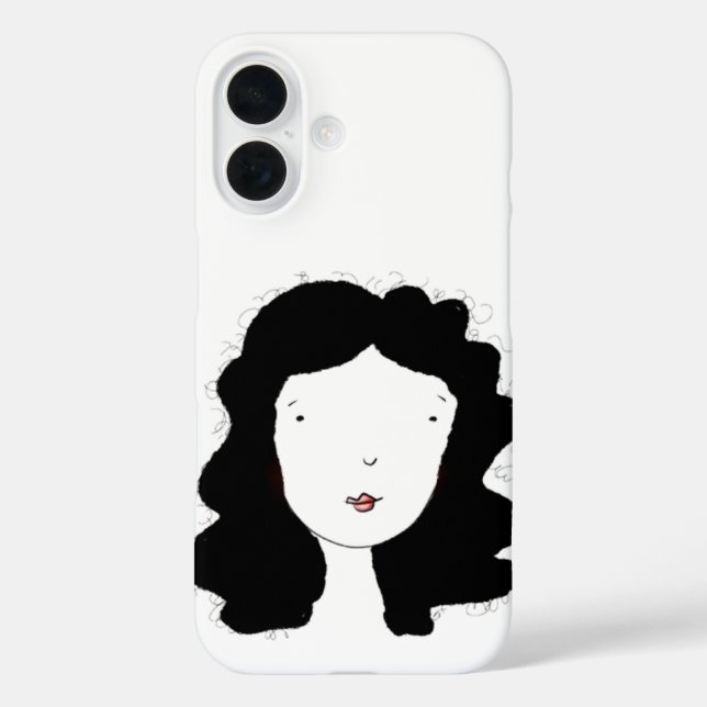 Minimal Style Portrait Case-Mate iPhone Case (Back)