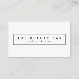 Minimal Stylish Appointment Business Cards