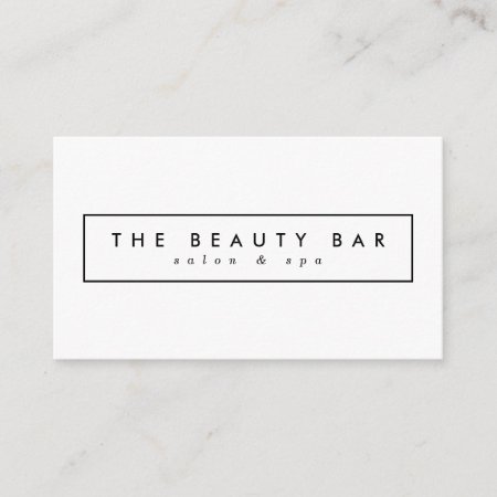 Minimal Stylish Appointment Business Cards