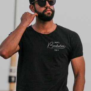 Minimal Stylish Bachelor Party T-Shirt