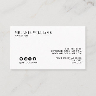 Minimal Stylish Business Card Design