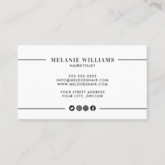 Minimal Stylish Business Card Design