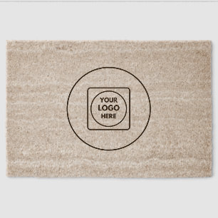 Minimal Stylish Business Logo Fiber doormat