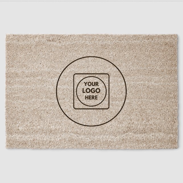 Minimal Stylish Business Logo Fiber doormat (Front)