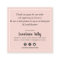 MINIMAL STYLISH simple border blush pink thank you