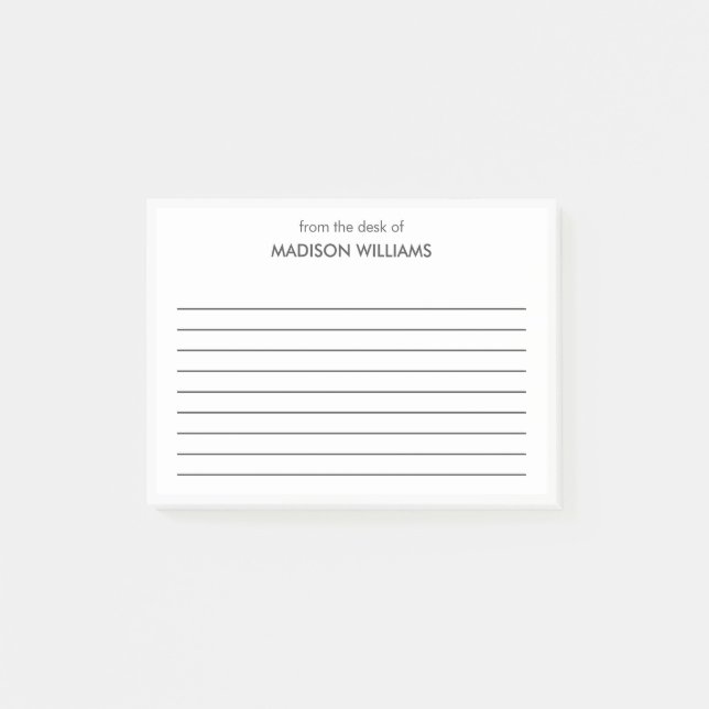 Minimal Stylish Trendy Modern Post-it Notes (Front)