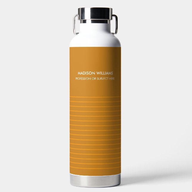 Minimal Stylish Trendy Modern Water Bottle (Front)