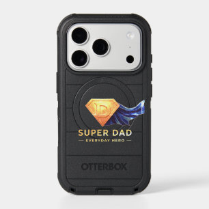 Minimal Superhero Father’s Day Design iPhone 17 Pro Case