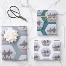 Minimal Surfer Couple Sea Foam Green