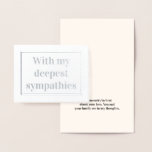 [ Thumbnail: Minimal Sympathy Card ]