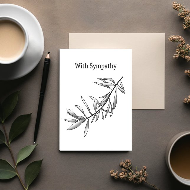Minimal Sympathy Card - Quiet Grove (Creator Uploaded)