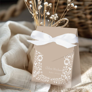 Minimal Talavera baby shower Favor Boxes