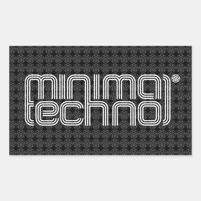 Minimal Techno - Sticker (Front)