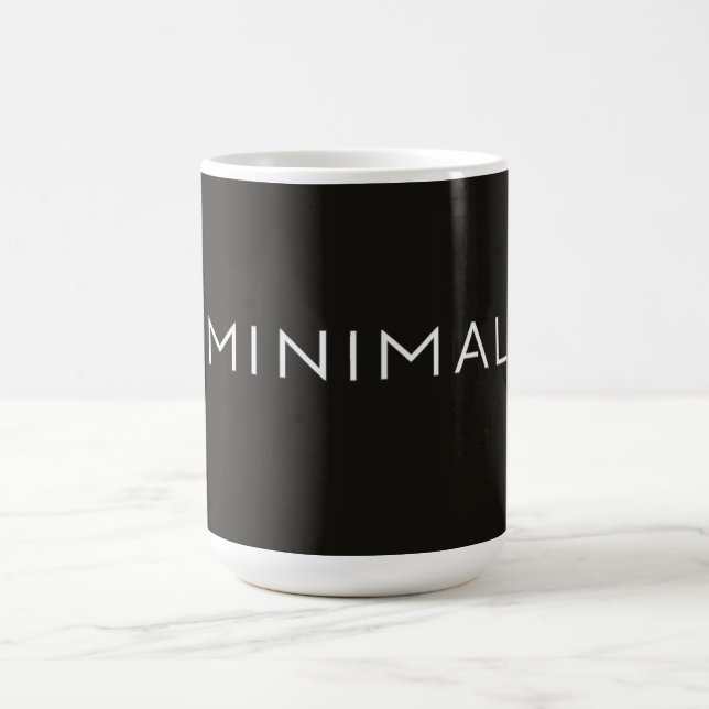Minimal Text Design – Clean Aesthetic Typography Coffee Mug (Center)