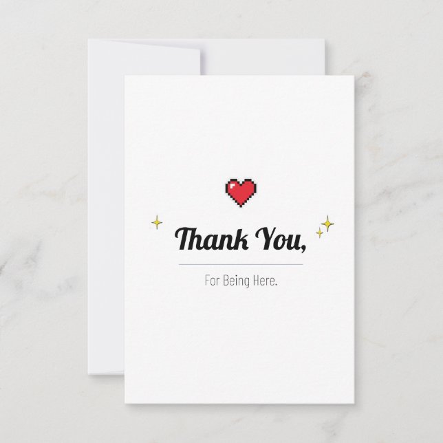 Minimal Thank You Card – Appreciation and Greeting (Front)