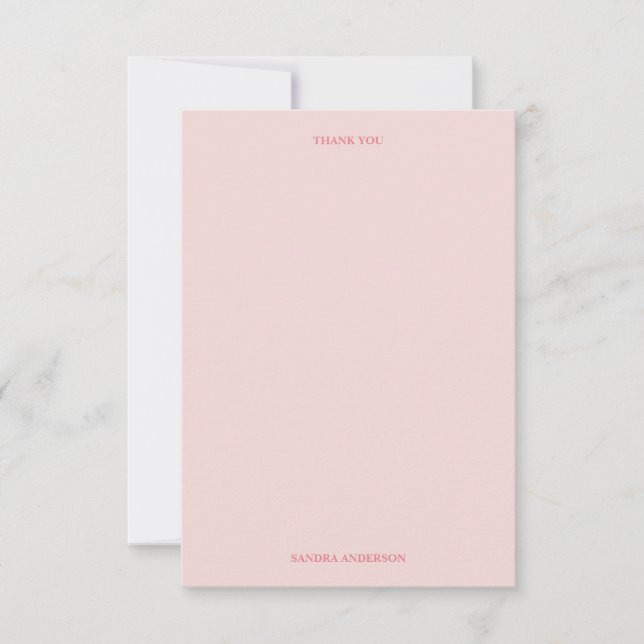 Minimal Thank You Note Card (Front)