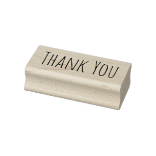 Minimal Thank You Rubber Stamp