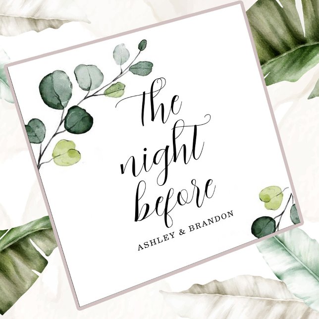 Minimal The Night Before Napkins (Creator Uploaded)