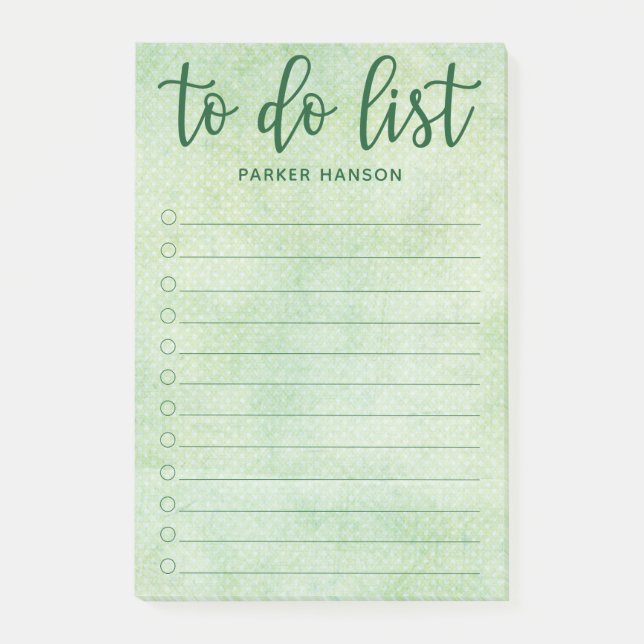 Minimal To Do List Post-it Notes (Front)