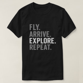 Minimal Travel Quote Typography T-Shirt