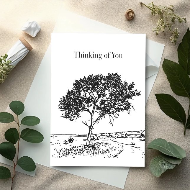 Minimal Tree — Sympathy Card (Creator Uploaded)
