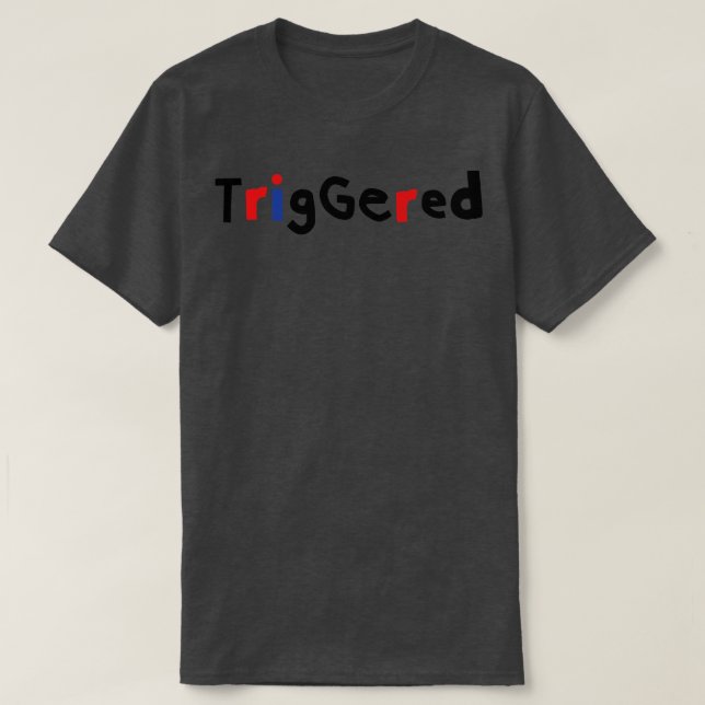 Minimal Triggered Typography T-Shirt (Design Front)