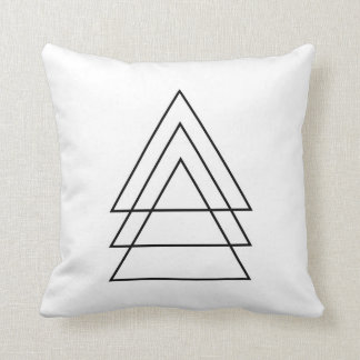Minimal Trio Of Triangles Throw Pillow
