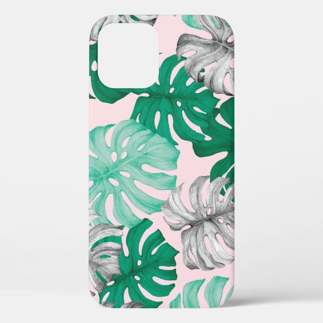 Minimal Tropical Monstera Duo-Tone Case-Mate iPhone Case (Back)