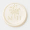 Minimal Tropical Palm Tree Monogram Wedding