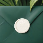 Minimal Tropical Palm Tree Monogram Wedding Wax Seal Sticker<br><div class="desc">Design features our hand-drawn tropical palm tree with a custom monogram. Our boho tropical wedding monogram wax seal sticker is perfect for a beach theme or destination wedding. Design & artwork by Moodthoogy Papery.</div>