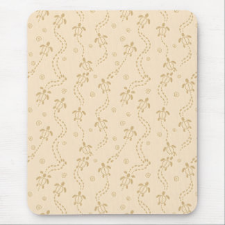 Minimal Turtle Trail Pattern Mouse Pad