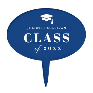 Minimal Type Graduation Party Cake Topper