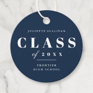 Minimal Type Graduation Party Favor Tags