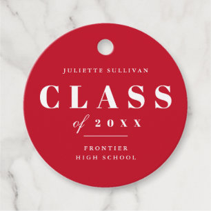 Minimal Type Graduation Party Favor Tags