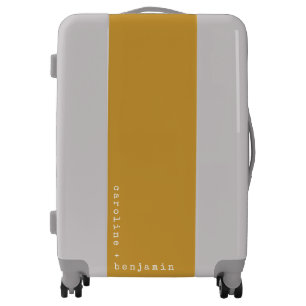 Minimal Typewriter Typography Corner Names Mustard Luggage