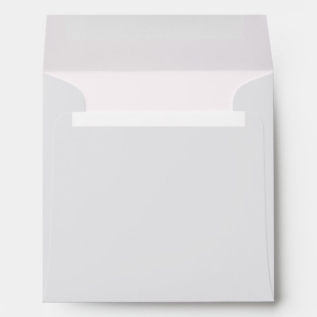 Minimal Typographic Fun Yet Formal Wedding Envelope (Back (Bottom))