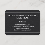 [ Thumbnail: Minimal & Understated Solicitor Business Card ]
