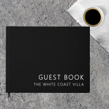 Minimal Vacation Rental QR Code Comments Black