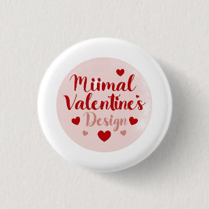 Minimal Valentine’s Day Love Typography Design R Button
